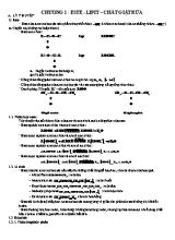 Đề cương ôn tập Hóa học Khối 12
